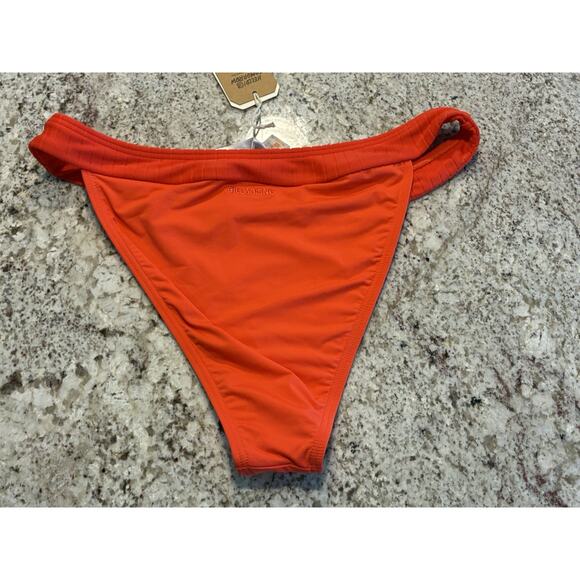 Billabong Women' Lined up Banded Hike Bikini Bottom Orange XL New With Tag - Picture 8 of 8